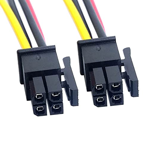ATX Molex マイクロフィットコネクタ 4ピン オス-オス 電源ケーブル 60cm ピッチ 3.0mm 送料無料