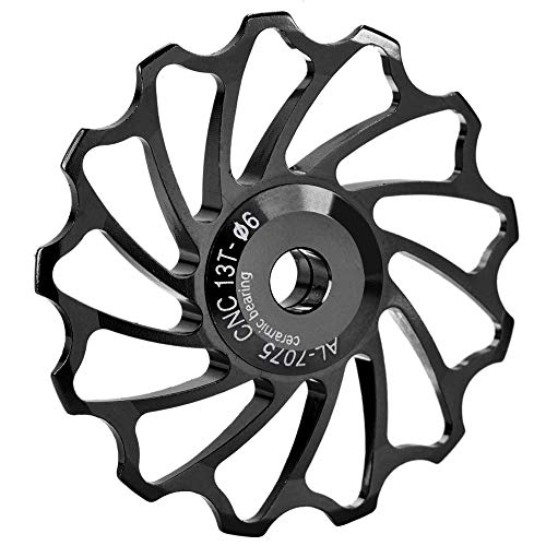 自転車 ガイドローラー 自転車ベアリング 自転車ディレイラープーリー 2個11T / 13T 自転車ガイドロー..