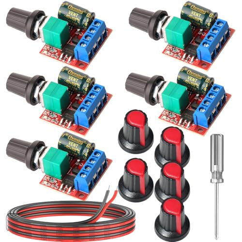 5A 5V-35V ミニ DC モータ PWM 速度コント ローラースピード コントロール スイッチ調整可能スイッチ L..