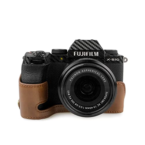 FUJIFILM ミラーレスデジタルカメラ X-S10 カメラケース X-S10ケース バッテリー交換可 三脚ネジ穴付き..