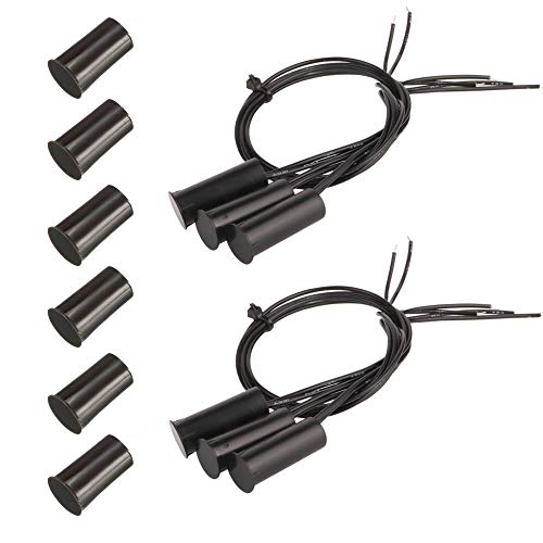 埋め込み式ワイヤードセキュリティウィンドウゲートコンタクトセンサーアラーム磁気リードスイッチ 磁..