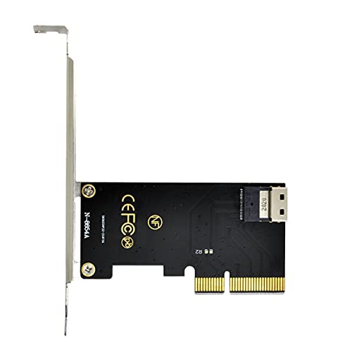 PCI-E 4X から U.2 U2キット SFF-8639 から SFF-8654 Slimline SAS NVME PCIe SSD アダプター メインボード用 送料無料