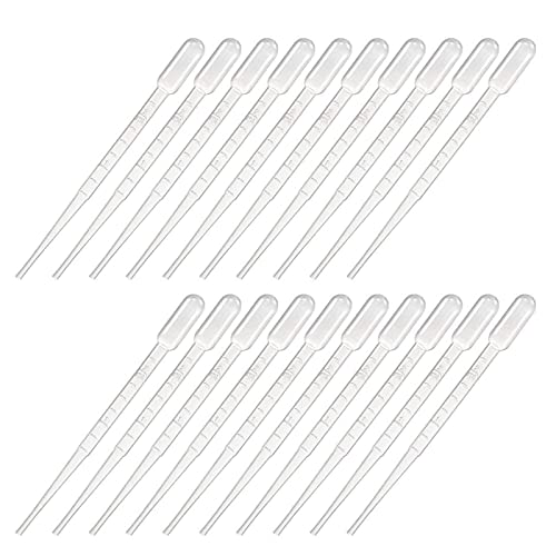 スポイト ピペット 使い捨て ポリスポイト 20本 プラスチック製 料理 自由研究 精油小分け 科学実験 (2..