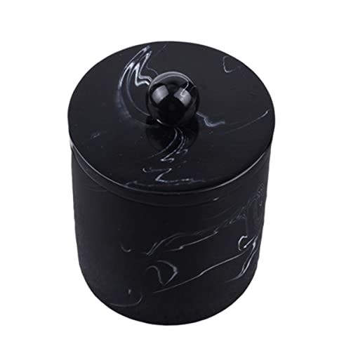 綿棒ホルダー 樹脂 コットン 大理石 浴室 小物 入れ 卓上 つまようじキャニスター 蓋付き 綿棒 化粧品 ..