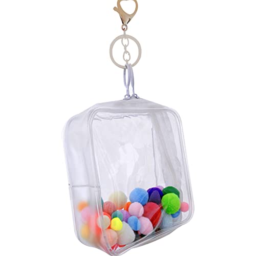 ケース バッグ 痛バック 防塵 ぬいポーチ お出かけ 人形入れ 透明 10cmぬいぐるみ用 クリアポーチ 飾り..