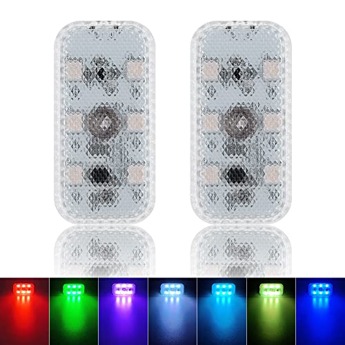 タッチライト LED ルームランプ ラゲッジランプ 車内灯 ホワイト イエロー ブルー アイスブルー パープ..