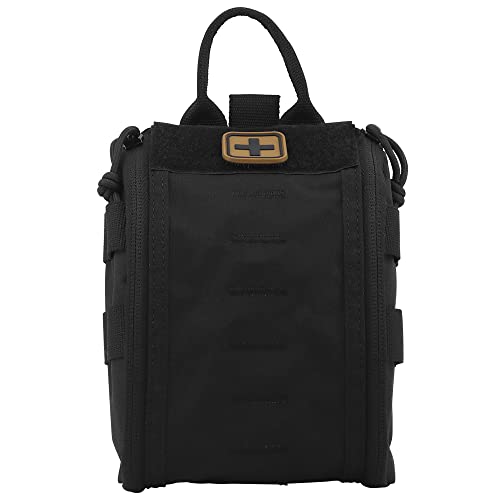 メディカルポーチ 医療ポーチ EDCポーチ 多機能 Molleモール対応 携帯便利 救急用品入れ 防災 救急用 応急処置 アウトドア タクティカル ブラック