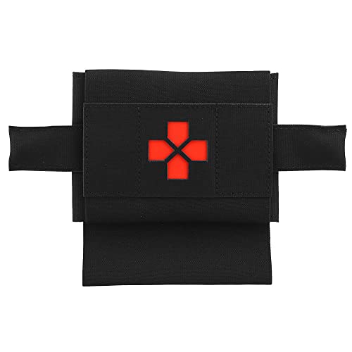 メディカルポーチ 医療ポーチ 医療バッグ 救急ポーチ 内袋取り外し可能 止血帯収納ポーチ付き Molleモール対応 ファーストエイド 応急処置 タクティカル ブラック