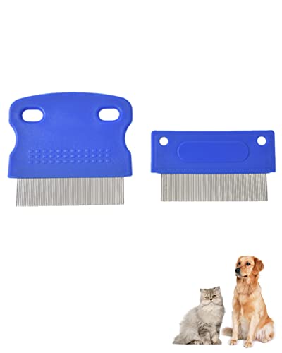 ペット コーム 犬の櫛 ノミ取り櫛 犬猫 美容ブラシ 抜け毛取りクリーナー 犬用涙やけ除去用くし 肌にや..