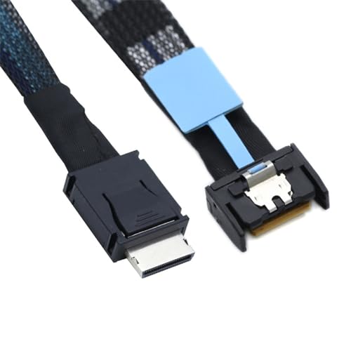 PCI-E 5.0 MCIO PCI-E Mini Cool Edge IO 4i 38ピン オス Oculink 4X SFF-8611 延長ケーブル 50cm / 1...