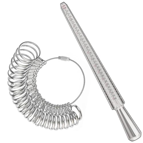 リングゲージ 日本標準規格 1号-30号対応 &リングゲージ棒 日本標準規格 指輪測定 指輪サイズ棒 測れる 指の太さをはかる 自宅で簡単に計測可能