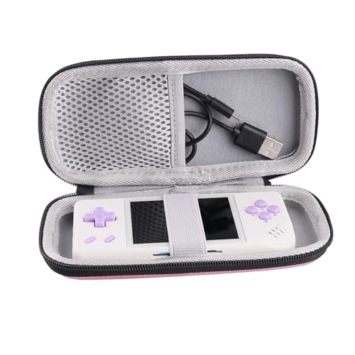 Anbernic RG28XX 保護ケース 収納ケース 持ち運び 保護カバー 耐衝撃 保護 キズ防止 収納 キャリングケース 代替品 社外品 (RG28XX ピンク ケース)