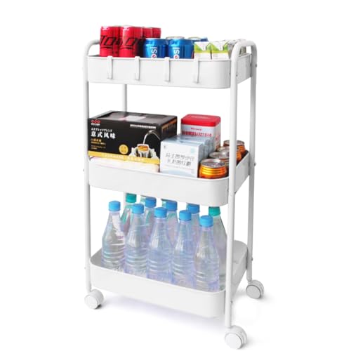 キッチンワゴン キャスター付き 3段 スリム ラック キッチンラック 収納ラック キッチン 寝室 オフィス..