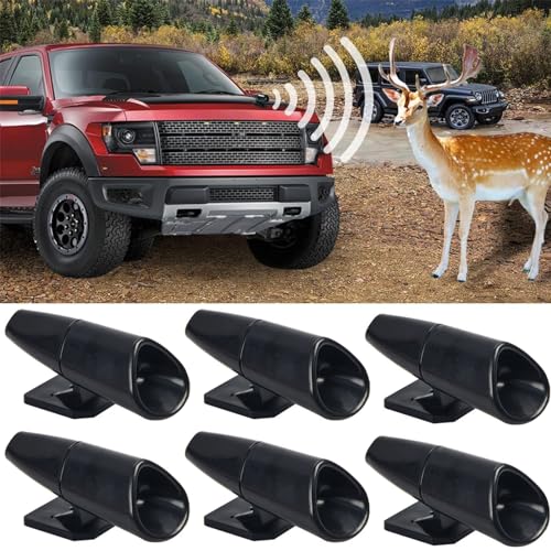 鹿除け笛 ABS 鹿笛野生動物警告装置 命を救う 粘着テープ付き 車 トラック オートバイに適用可能 ...