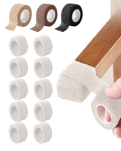 椅子 脚カバー 椅子足カバー 騒音 きず防止 滑り止め 高弾性 不織布素材 自着性テープ 丸脚 角脚兼用 ..