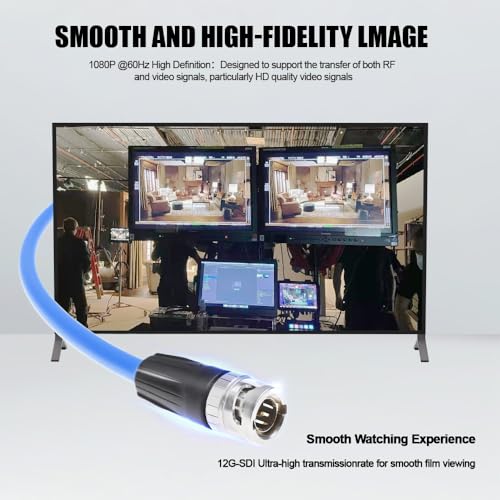 4K �ӥǥ������ 12G HD SDI �ӥǥ� Ʊ�� BNC ���ͥ��� �����֥� ���� to ���� 1M ����̵��