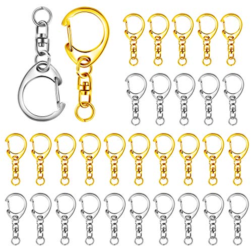 キーホルダー パーツ キーリング リング チャーム ストラップ ナスカン 回転フック 丸カン 付き ワンタ..