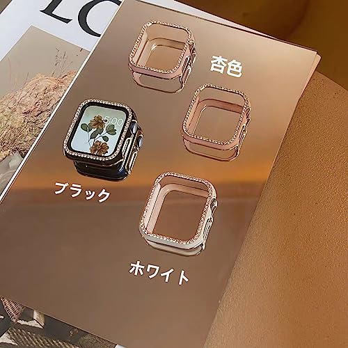 【2枚セット】 Apple Watch ケース 44mm アップルウォッチ カバー キラキラ アップルウォッチ フレームカバー 超簿軽量 PC材質 装着簡単 Apple Watch series6 / SE / 5 / 4 保護バンパー