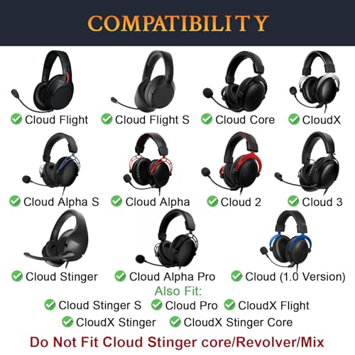 ���䡼�ѥå� �ѥå� ���� ��ѥ����� HyperX Cloud 1 / 2 / 3 / Pro / Core / Alpha / Alpha S / Alpha Pro / Flight / Flight S / Stinger / Stinger S CloudX Stinger / Stinger Core / Flight �� ���䡼���å���� �إåɥۥ�ѥå� ��̩�٥ե����� ...