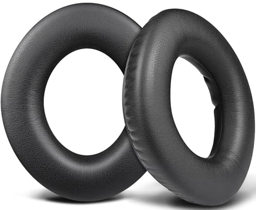 Sennheiser PXC360 BT (PXC 360BT) PX360 BT (PX 360BT) MM550 (MM550-X) HD360 Pro (HD 360 Pro) イヤーパッド イヤークッション 交換 パッド ヘッドパッド 柔らかいプロテインレザー イヤーカップ 高密度フォーム 耳当て 互換品 代替品 ブラック