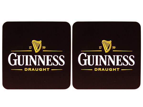 コースターGUINNESSギネスビール/2枚セットbarおしゃれグラスマットビンテージガレージコースター男前コースターアメリカン雑貨アメリカ雑貨おしゃれコースタ