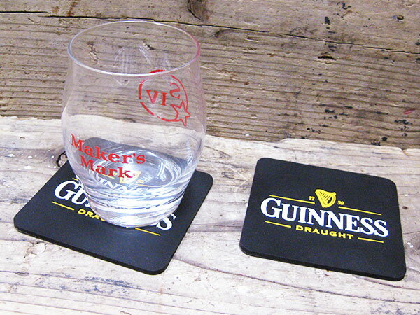 コースターGUINNESSギネスビール/2枚セットbarおしゃれグラスマットビンテージガレージコースター男前コースターアメリカン雑貨アメリカ雑貨おしゃれコースタ