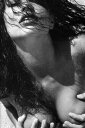 アメリカン セクシーポスター LUST (1989) モノクロ アート デコルテ エロカッコイイ フォト 美女 西海岸風 インテリア アメリカン雑貨