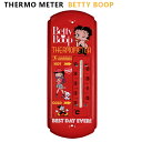 サーモメーター 温度計 (ベティちゃん) BETTYBOOP レッド 赤 ガレージ ティンサイン 西海岸風 インテリア アメリカン雑貨