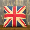 カントリーイングランド ユニオンジャックのクッション イギリス国旗 UK UK雑貨 西海岸風 インテリア アメリカン雑貨