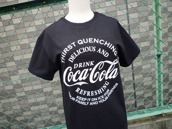 プリントTシャツ Coca-Cola コカコーラ ブラック(CC-VT7B) コカコーラブランド USA アメカジ ブランド ドリンク 西海岸風 インテリア アメリカン雑貨