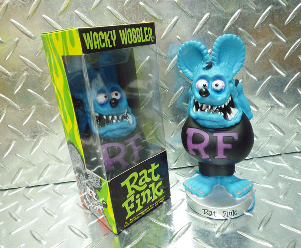 RAT FINK ラットフィンク(ブルー） FUNKO WACKY WOBBLER ボビングヘッド フィギュア 人形 西海岸風 インテリア アメリカン雑貨