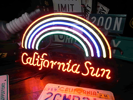 カリフォルニア California ネオンサイン 室内装飾 ネオン管西海岸装飾 カリフォルニア California ネオンサイン 室内装飾 ネオン管