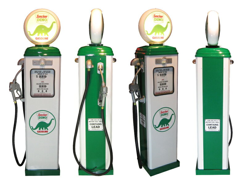 1950年代のガスポンプ DINO ライト付き オブジェ 195cm 《GAS PUMP》 プロモーション ガレージ 西海岸風 インテリア アメリカン雑貨