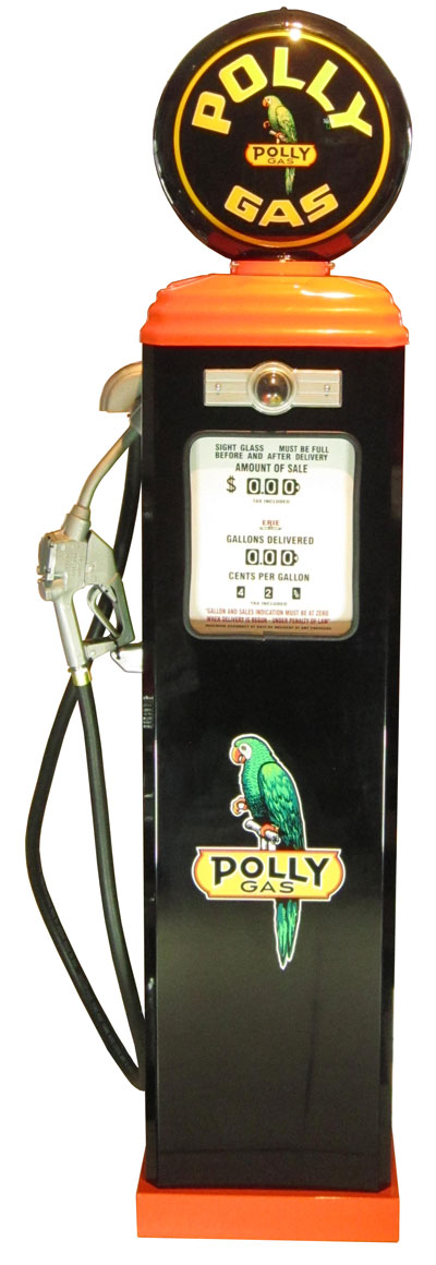 1950年代のガスポンプ POLLY（ポリー）ライト付き オブジェ 195cm 《GAS PUMP》 プロモーション ガレージ 西海岸風 インテリア アメリカン雑貨