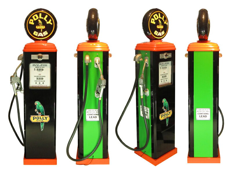 1950年代のガスポンプ POLLY（ポリー）ライト付き オブジェ 195cm 《GAS PUMP》 プロモーション ガレージ 西海岸風 インテリア アメリカン雑貨