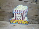 アメリカン ブリキ看板 POPCORN（ポップコーン）ティンサインボード メタルサインボード 看板 西海岸風 インテリア アメリカン雑貨