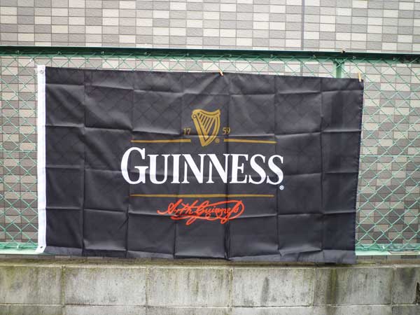 （GUINNESS）ギネス ギネスビール フラッグ タペストリー アメリカ 輸入 バーグッズ パブ バー ウイスキー テネシー バーボン 西海岸風 インテリア アメリカン雑貨