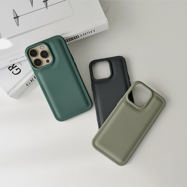 乐天商城 - ネコポス配送 くすみカラー シンプル iPhoneケース iPhone14 iPhone14pro iPhone13 iPhone13pro iPhone12 iPhone12pro iPhone11 グレイッシュグリーン/グリーン/チャコールグレー TPU素材 ソフトケース スマホケース スマホカバー 携帯カバー