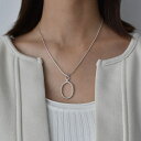 ylR|Xz ance SV925 Twist Oval Top Necklace