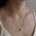 ylR|Xz ance SV925 Large Drop Pearl Necklace