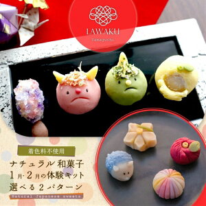 ナチュラル和菓子体験キット【230g】【こしあん】【材料&道具&レシピ】着色料不使用 ねりきり 手作りキット ナチュラル和菓子 和菓子 菓子 ギフト 和菓子手作り 送料無料 DIY 誕生日プレゼント プレゼント 冬和菓子 おうち時間 新年 節分 親子 鬼 節分和菓子
