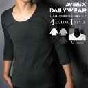 ポイント10倍★【送料無料】 AVIREX アビレックス AVIREX 長袖Tシャツ アビィレックス avirex tシャツ 6143509 7分袖 クルーネック デイ..