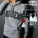 アヴィレックス パーカー メンズ ポイント10倍★AVIREX アビレックス DAILY L/S SWEAT PULL PARKA デイリースウェットプルパーカー 6153514 【クーポン対象外商品】