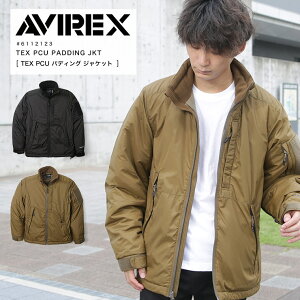 AVIREX アビレックス アヴィレックス TEX PCU PADDING JKT パディング ジャケット メンズ ミリタリー アウター 中綿 ジャケット 6112123 2021 秋冬 AW