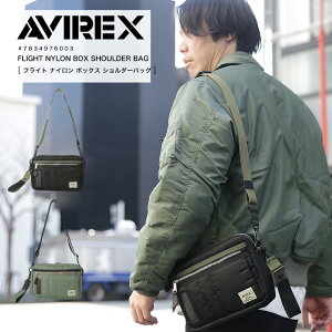 AVIREX アビレックス アヴィレックス フライト ナイロン ボックス ショルダーバッグ ボディバッグ ウエストバッグ バッグ 鞄 カバン ミリタリー 通勤 通学 7834976003 2024 SS 新作