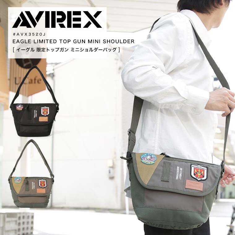 アヴィレックス ショルダーバッグ メンズ AVIREX avirex アビレックス 限定モデル 数量限定 ミニ メッセンジャーバッグ ショルダーバッグ EAGLE イーグル TOMCAT LIMITED EDTION III ミリタリー AVX3520J 2023 春夏 新作【返品・交換不可】