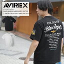 AVIREX アビレックス BLUE ANGELS EMBROIDERY SHORTSLEEVE T-SHIRT ブルーエンジェルス 半袖Tシャツ カットソー 刺繍 ロゴ カットソー 7834134020 2024 SS 新作