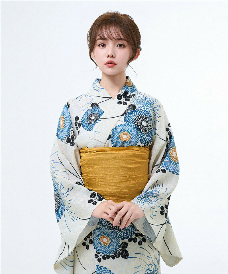 浴衣レディースセットブルー花柄着付け簡単花火大会夏祭り初心者向け浴衣セットカジュアル浴衣浴衣ドレス夏着物女性浴衣ゆかたレディースエレガント花火大会成人式撮影観光おしゃれ旅行YUKATAフリーサイズ