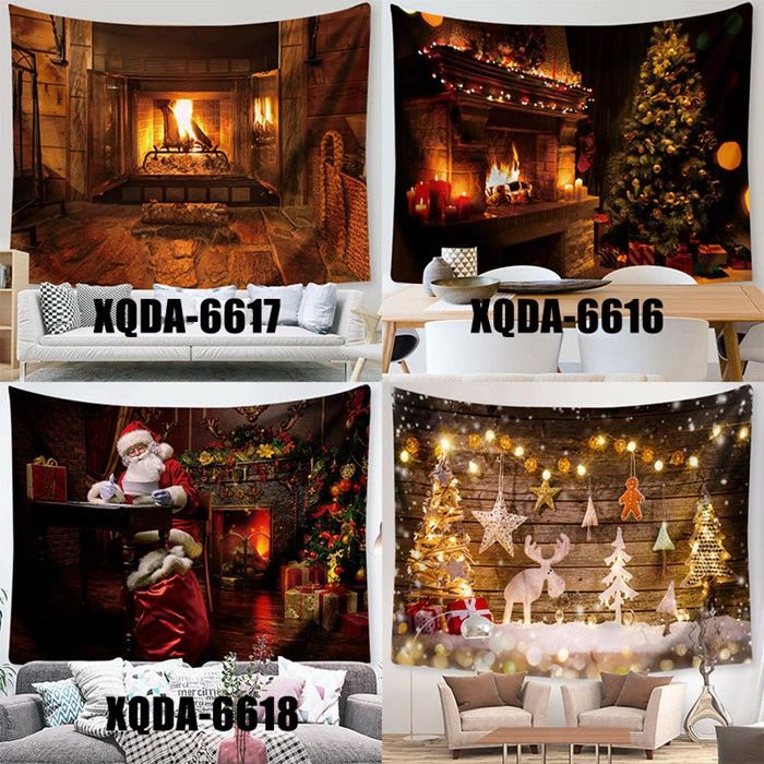 クリスマス タペストリー 壁掛け 大判 130×150cm 1枚 飾り付け 場所を取らない クリスマスツリー ギフト プレゼント クリスマスの準備はお早めに 2