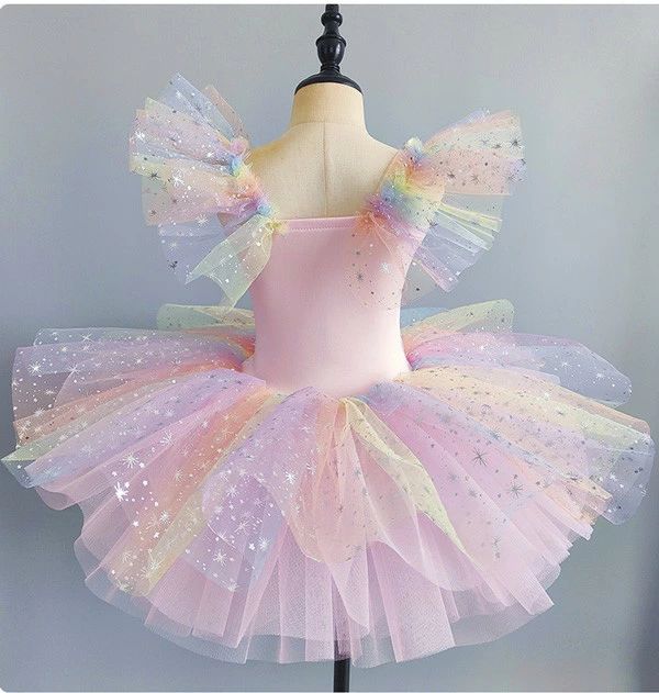 LAX SHOPのチュチュスカート バレエレオタード 子供 ダンス衣装 キッズ 演出 大きいサイズ 子供バレエ 子供用舞台衣装 バレエ発表会 レオタード 女の子 可愛い ダンス服 ballet用品 新体操 ダンスウェア Tutuスカート 練習着 演出用 ピンク ブルー 110-160 be053zbzbg4｜アングル3